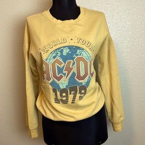 Retro style AC/DC sweatshirt, size XS